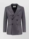 Ami Alexandre Mattiussi Double-breasted Blazer Notched Lapels In Gray