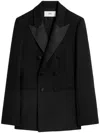 Ami Alexandre Mattiussi Double Breasted Smoking Jacket Black For Women In Schwarz