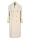 Ami Alexandre Mattiussi Double-breasted Coat Coats And Trench Coats White In Neutral