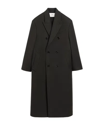 AMI ALEXANDRE MATTIUSSI AMI DOUBLE-BREASTED MID-LENGTH COAT