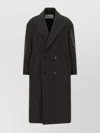 Ami Alexandre Mattiussi Ami Paris Anthracite Grey Double-breasted Wool Coat Men In Black