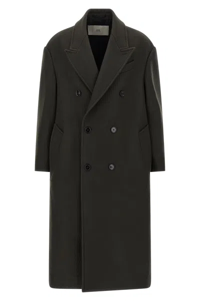 AMI ALEXANDRE MATTIUSSI DOUBLE-BREASTED COAT