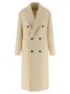 Ami Alexandre Mattiussi Double-breasted Coat Coats And Trench Coats White In Neutral