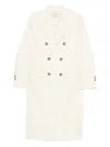 Ami Alexandre Mattiussi Double-breasted Coat In Neutral