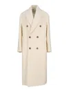Ami Alexandre Mattiussi Ami Paris Women Long Double-breasted Coat In Neutral