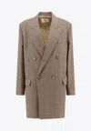 Ami Alexandre Mattiussi Ami Paris Blazer In Beige