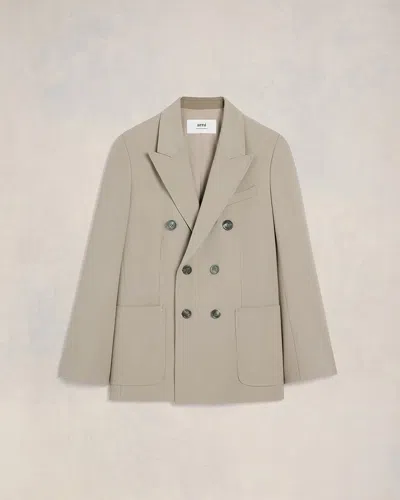 Ami Alexandre Mattiussi Double Breasted Jacket Neutrals For Men In Ginger