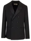 Ami Alexandre Mattiussi Dual Buttoned Blazer Notch Lapels In Black