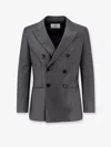 Ami Alexandre Mattiussi Double-breasted Virgin Wool Blazer In Blue