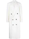 Ami Alexandre Mattiussi Ami Paris Ivory Wool Blend Oversize Coat In 100