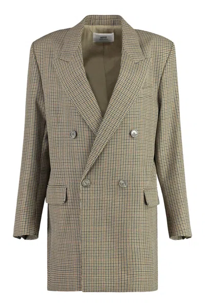 AMI ALEXANDRE MATTIUSSI DOUBLEBREASTED WOOL BLAZER