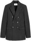 Ami Alexandre Mattiussi Tailored Jacket With Double-breasted Button Detailing In Grey