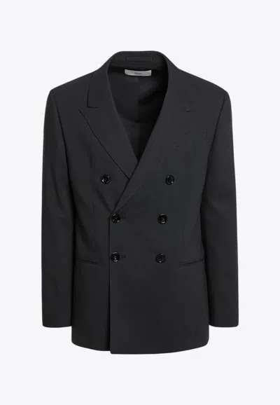 AMI ALEXANDRE MATTIUSSI DOUBLE-BREASTED WOOL JACKET