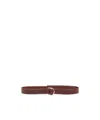 Ami Alexandre Mattiussi Double Circle Belt In Brown
