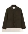 Ami Alexandre Mattiussi Boxy Wool-cashmere Blend Jacket In Black