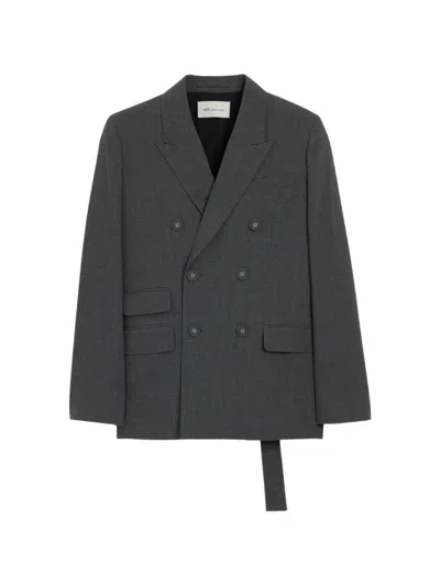 Ami Alexandre Mattiussi Double-breasted Blazer In Gray