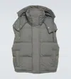 Ami Alexandre Mattiussi Sleeveless Down Jacket In Mineral_grey