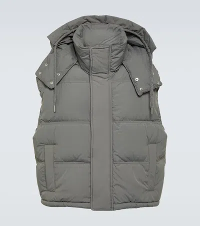 Ami Alexandre Mattiussi Sleeveless Down Jacket In Mineral_grey
