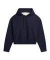 Ami Alexandre Mattiussi Drop-shoulder Drawstring Hoodie In Black
