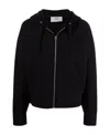 Ami Alexandre Mattiussi Drop-shoulder Zip-fastening Hoodie In Black