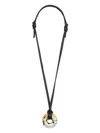 Ami Alexandre Mattiussi Round Sqare Necklace In Gold