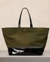 Ami Alexandre Mattiussi East West Maxi Ami Shopping Bag Green