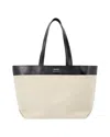 Ami Alexandre Mattiussi Ami Paris East West Shopper Bag In Beige