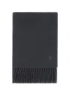 Ami Alexandre Mattiussi Ami Paris Men Echarpe Ami De Coeur Noir In Black