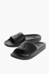 Ami Alexandre Mattiussi Eco-leather Slides With Embossed Logo In Black