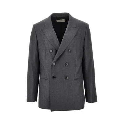 AMI ALEXANDRE MATTIUSSI ÉLANGE WOOL DOUBLE-BREASTED JACKET