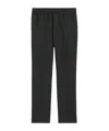 Ami Alexandre Mattiussi Wide-leg Wool Pants With Elastic Waistband In Green