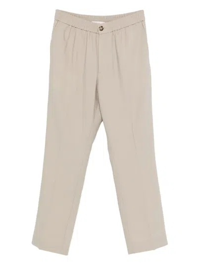Ami Alexandre Mattiussi Elastic Waist Casual Pants In Black