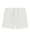 Ami Alexandre Mattiussi Elastic Waist Shorts In White