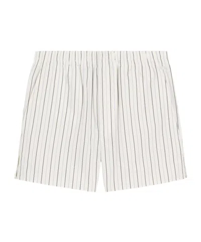 Ami Alexandre Mattiussi Elastic Waist Shorts In White
