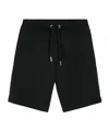 Shop Ami Alexandre Mattiussi Ami Ami De Coeur Logo Embroidered Drawstring Shorts In Black