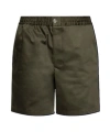 Ami Alexandre Mattiussi Ami Elastic Waist Shorts In Green