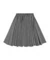 Ami Alexandre Mattiussi Grey Wool Midi Corolla Skirt Grey In Gray
