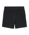 Ami Alexandre Mattiussi Elastic Waist Swimming Trunks In Black