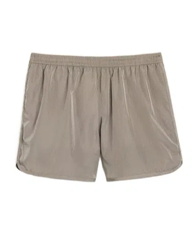 Ami Alexandre Mattiussi Elastic Waist Swimming Trunks In Nude