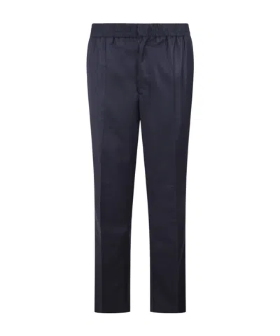 Ami Alexandre Mattiussi Elastic Waistband Casual Pants In Black