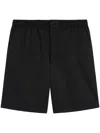 Shop Ami Alexandre Mattiussi Elasticated-waist Shorts In Black