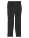 Ami Alexandre Mattiussi Tailored Grey Trousers With Elastic Waistband In Black