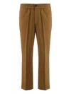 Ami Alexandre Mattiussi Elasticated-waist Wool Trousers In Brown