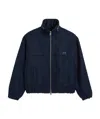 Ami Alexandre Mattiussi Elasticated Waist Zipped Windbreaker In Black