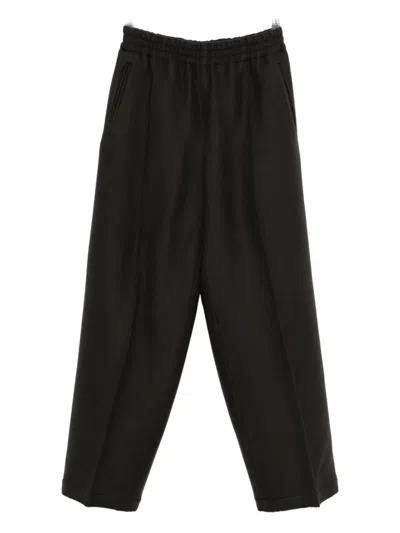AMI ALEXANDRE MATTIUSSI ELASTICATED-WAISTBAND TROUSERS
