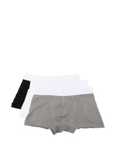 Ami Alexandre Mattiussi Elasticated-waistband Boxers (set Of Three) In Gray