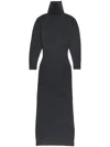 Ami Alexandre Mattiussi Gestricktes Ema Maxikleid In Grey