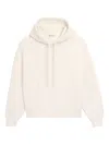 Ami Alexandre Mattiussi White Cotton Embossed Ami De Coeur Hoodie White In Neutral