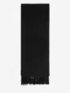 Ami Alexandre Mattiussi Embossed Ami De Coeur Scarf In Black