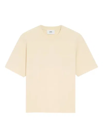 Ami Alexandre Mattiussi Embossed-logo T-shirt In Neutral
